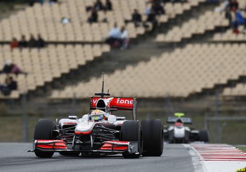 Lewis Hamilton dominó la última jornada de test de Fórmula 1 en Montmeló