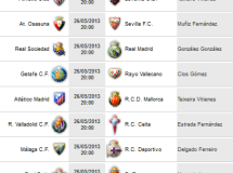 Liga Española 2012-2013 1ª División: retransmisiones y horarios de la Jornada 37