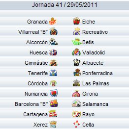 Liga Adelante - Jornada 41