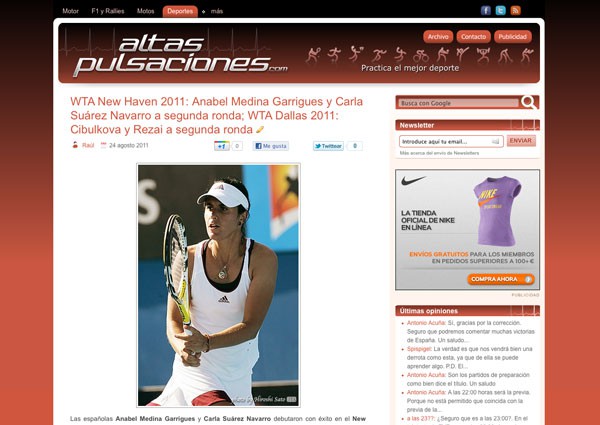 Nuevo theme en Altas Pulsaciones