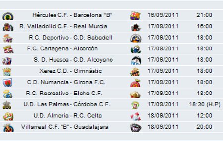 2 División Jornada 5