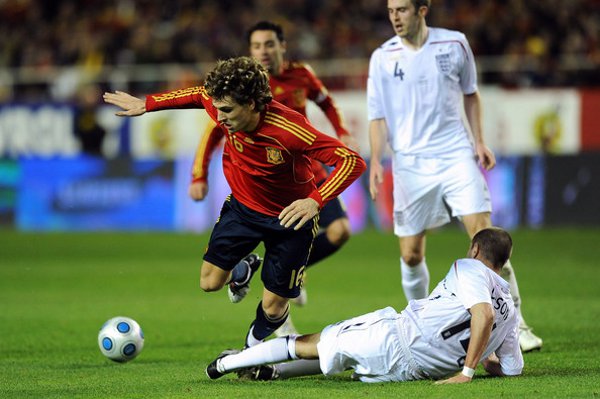 España-Inglaterra Fernando Llorente en un España - Inglaterra