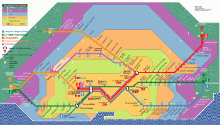 Plano Cercanías Barcelona