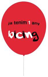 Primer aniversario del Bicing con celebración