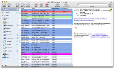 Cambia la vista de mail