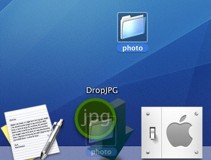 DropJPG: Conversor de imagenes en el Dock