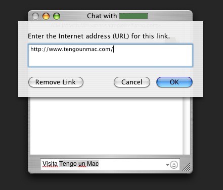 Truco: Añadir URLs en iChat