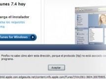Enlace roto en la web de Apple