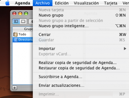 Copia de seguridad de tu Agenda