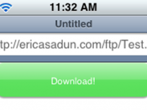 Descarga archivos desde Safari mobile