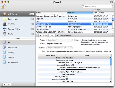 Interesante gestor de contraseñas, 1Password