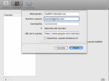 CalDAV: sincronización entre Google Calendar e iCal