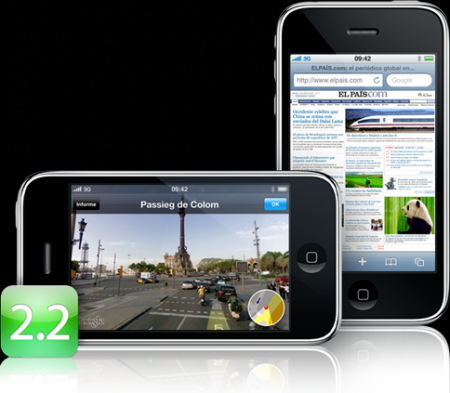 Firmware 2.2 para el iPhone