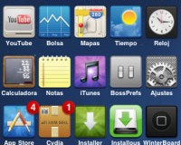 Cinco columnas de iconos en tu iPhone