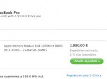 Apple comienza a vender packs de 8GB de RAM para el MacBook Pro de 15 pulgadas