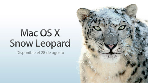 Snow Leopard disponible desde el 28 de Agosto