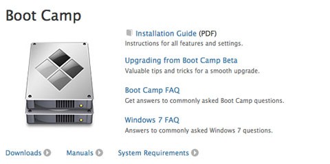 BootCamp con soporte oficial para Windows 7