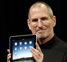 ¿Cuáles son los marcadores de Steve Jobs en su iPad?