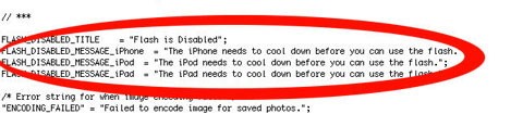 Evidencias de flash en el iPhone, cámara en el iPod Touch y Mac OS X 10.7