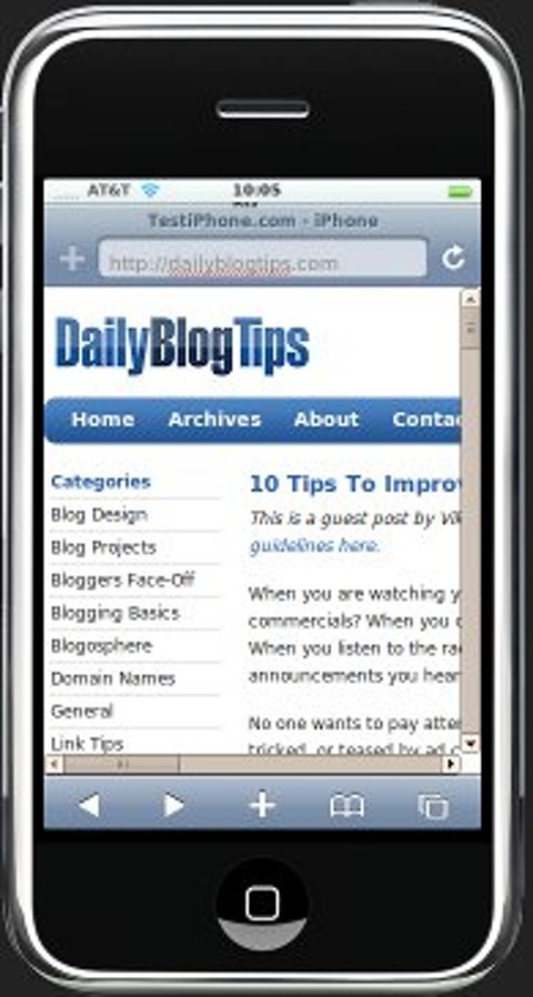 Prueba cómo se ve tu sitio web en el iPhone