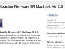 Apple lanza una actualización del firmware de los nuevos MacBook Air