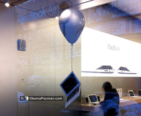 14522Curiosa forma de anunciar el MacBook Air en una Apple Store