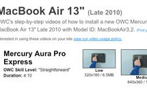 Como cambiar la memoria SSD a un MacBook Air de 11 o 13 pulgadas
