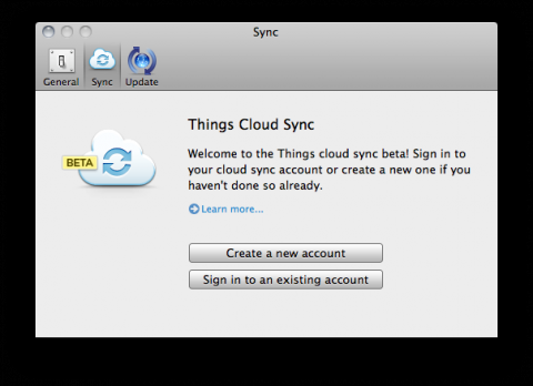 Se lanza la beta para sincronizar Things en la nube