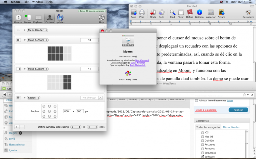 Moom Window Manager para Mac OS X