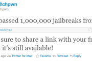 18287Más de un millón de dispositivos se han descargado Jailbreakme