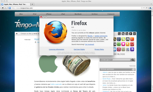 Mozilla Firefox 6 disponible