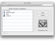 RestoreMeNot, o cómo evitar que ciertas aplicaciones se restauren en Lion