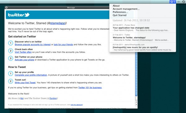 Starred, notificaciones de los correos estrella de Gmail