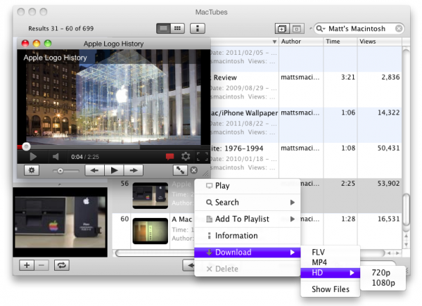 MacTube, o cómo descargar vídeos de YouTube