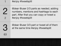 Tweetsplit, divide tus tweets largos automáticamente en varios tweets.