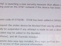 AT&T lanzará un servicio de bloqueo de smartphones robados