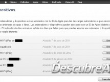 Eliminar dispositivos de iTunes en la nube