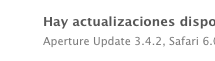 Actualización de Safari 6.0.2, iPhoto 9.4.2 y Aperture 3.4.2