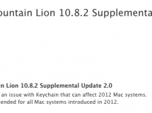 Apple lanza una segunda actualización ‘suplementaria’ para OS X Mountain Lion 10.8.2