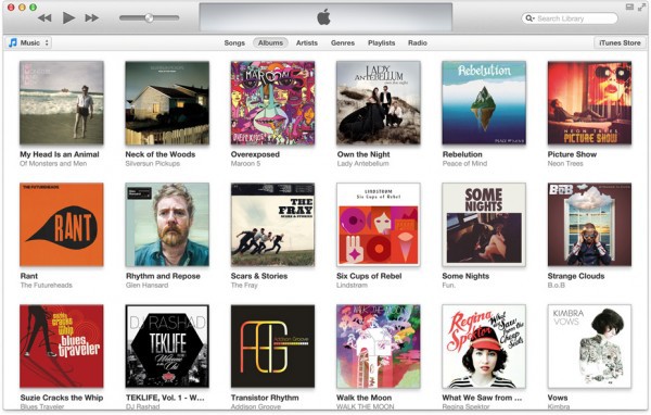 redesigned_player_libraryviews itunes 11