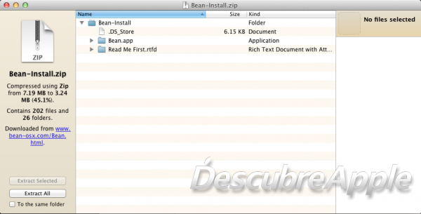 The Archive Browser, o cómo navegar dentro de un archivo comprimido 