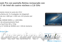 Apple Store ahora ofrece el MacBook Pro con pantalla Retina restaurado