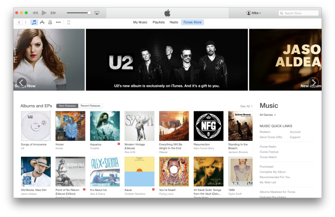 Apple rediseña iTunes Store antes del lanzamiento de Yosemite