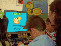 El caracol Serafín, juego interactivo para niños con y sin deficiencias visuales