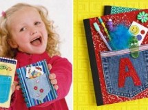 Manualidades con niños: Cuaderno con bolsillo