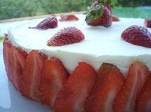 Receta para niños: Tarta de fresas con nata