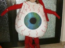 Disfraz casero para Halloween: Ojo