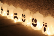 Manualidades de Halloween: Lámparas de fantasmas