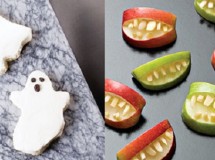 Receta Halloween: Tostadas y manzanas tenebrosas