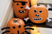 6284Decoraciones divertidas para la calabaza de Halloween
